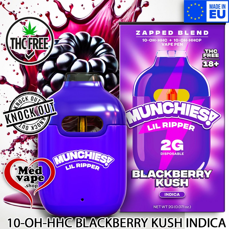 LIL RIPPER BLACKBERRY KUSH 2ml 10-OH - MUNCHIES WEED THC CANNABIS LEGAL